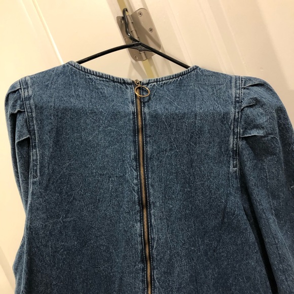 NWT Free People Self Control Denim Mini Dress 12 - Picture 10 of 16